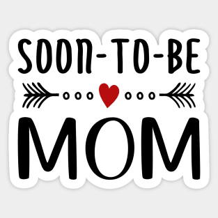 Soon To Be Mom Mother's Day Calligraphy Quote Sticker